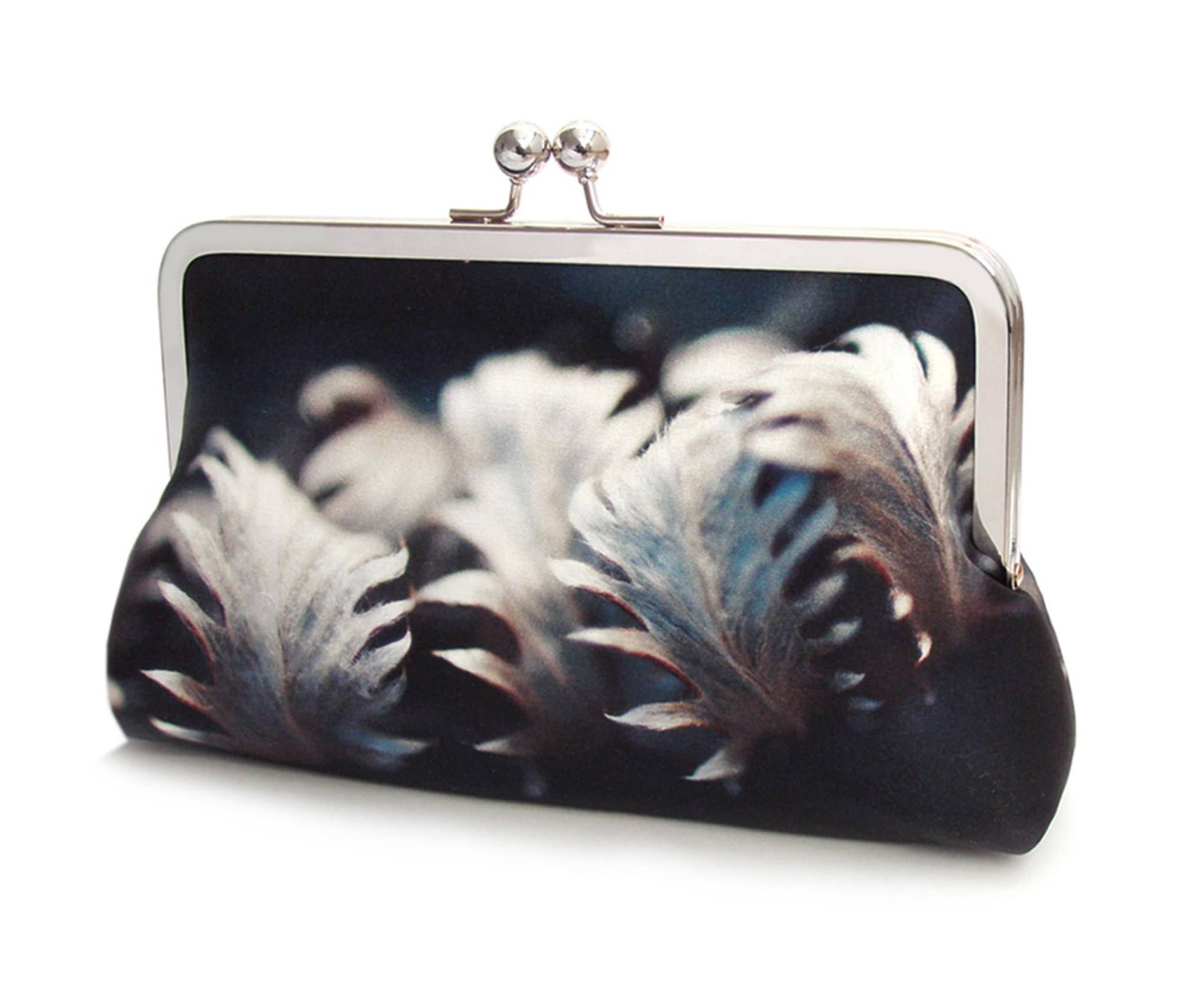 Silberne Handtasche, Marineblaue Handtasche Mit Kettengriff Silberne Handtasche, Marineblaue Handtasche Mit Kettengriff von RedRubyRose