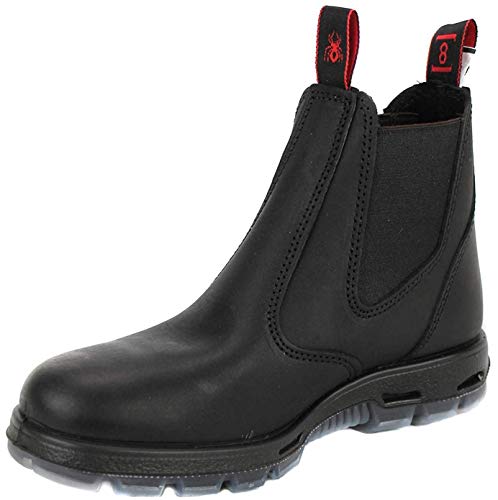 Redback USBBK Safety Work Boots aus Australien - mit Stahlkappe - Unisex + | Black/Schwarz | UK 10.0 / EU 44.0 von Redback