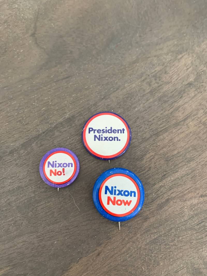 Vintage Button Präsident Nixon Wahl Pinback - Drei Pinbacks von RedbirdsCollectibles