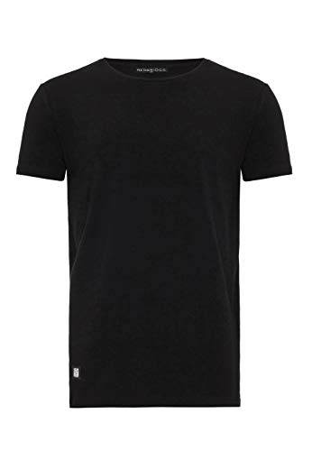 Basic T-Shirt Herren mit Rundhalsausschnitt Atmungsaktiv Baumwolle 1x Schwarz M von Redbridge