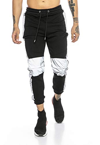 Herren Jogging Hose Sweat Pants Jogger Streetstyle Schwarz M von Redbridge