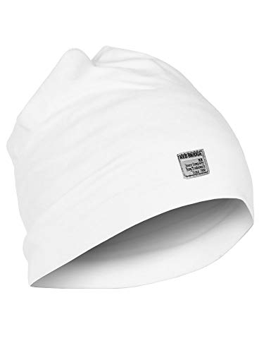 Mütze Unisex Beanie Basic für Herren und Damen Streetstyle Fashion Weiß von Redbridge