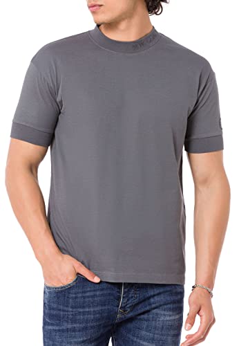 Premium Basic T-Shirt Reine Baumwolle Figurbetont Anthrazit L Premium Basic T-Shirt Reine Baumwolle Figurbetont Anthrazit L von Redbridge