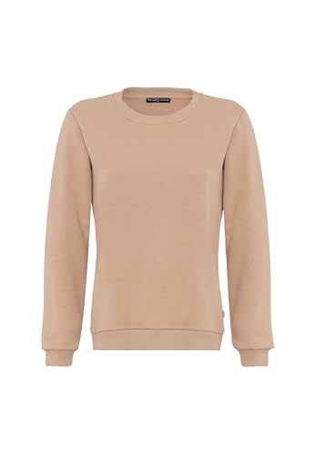 Redbridge Basic Sweatshirt Klassischer Pullover mit Rundhalsausschnitt Lässiger Stil Beige XXL von Redbridge
