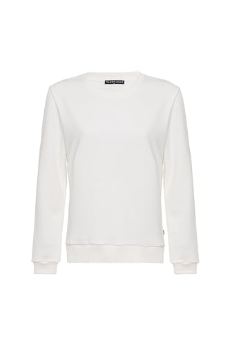 Redbridge Basic Sweatshirt Klassischer Pullover mit Rundhalsausschnitt Lässiger Stil Ecru XXL von Redbridge