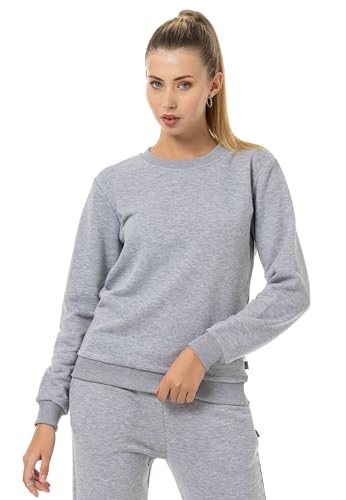 Red Bridge Damen Crewneck Sweatshirt Pullover Premium Basic Grau-Melange L von Redbridge