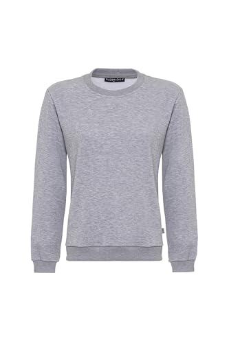 Redbridge Basic Sweatshirt Klassischer Pullover mit Rundhalsausschnitt Lässiger Stil Grau-Melange L von Redbridge
