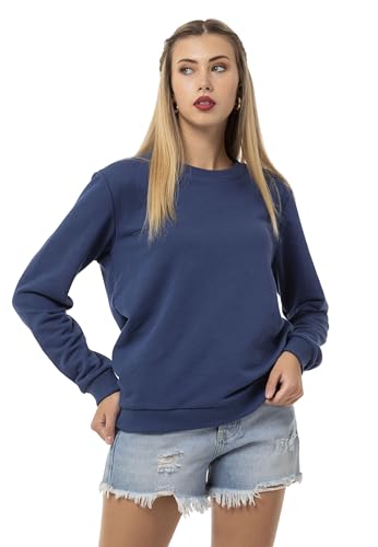 Red Bridge Damen Crewneck Sweatshirt Pullover Premium Basic Indigo XS von Redbridge