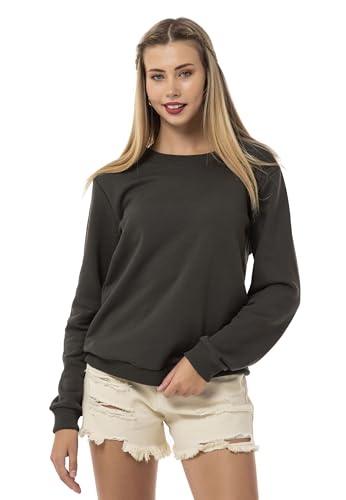 Red Bridge Damen Crewneck Sweatshirt Pullover Premium Basic Khaki M von Redbridge