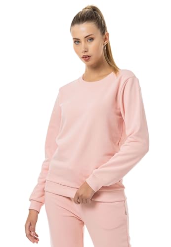 Red Bridge Damen Crewneck Sweatshirt Pullover Premium Basic Pink XXL von Redbridge