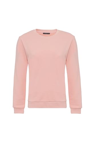 Redbridge Basic Sweatshirt Klassischer Pullover mit Rundhalsausschnitt Lässiger Stil Pink XXL von Redbridge
