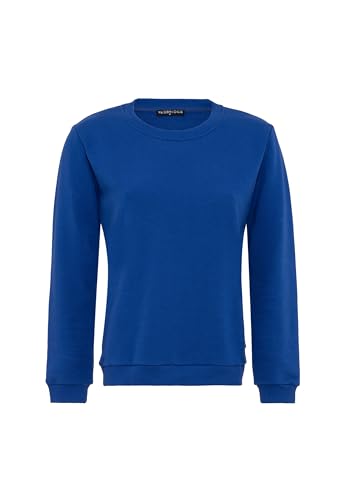 Redbridge Basic Sweatshirt Klassischer Pullover mit Rundhalsausschnitt Lässiger Stil Saxeblau M von Redbridge