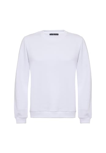 Redbridge Basic Sweatshirt Klassischer Pullover mit Rundhalsausschnitt Lässiger Stil Weiß XXL von Redbridge