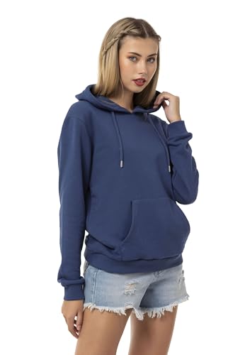 Red Bridge Damen Kapuzenpullover Sweatshirt Hoodie Pullover Premium Basic Indigo L von Redbridge