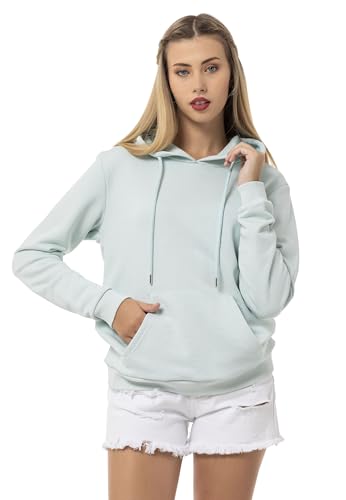 Red Bridge Damen Kapuzenpullover Sweatshirt Hoodie Pullover Premium Basic Mint L von Redbridge