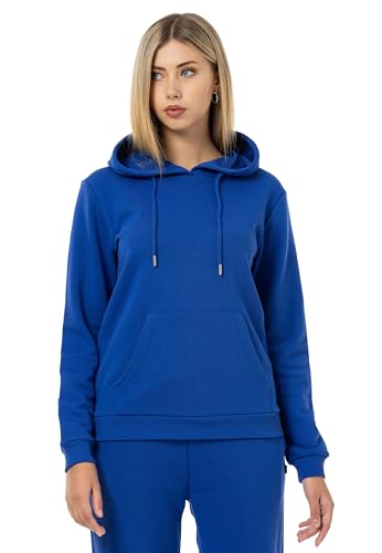 Red Bridge Damen Kapuzenpullover Sweatshirt Hoodie Pullover Premium Basic Saxeblau M von Redbridge