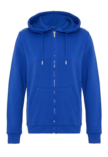 Redbridge Damen Premium Basic Kapuzenjacke Sweatjacke für Alltag und Freizeit Blau M von Redbridge