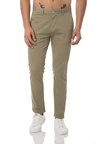 Redbridge Hose für Herren Chino-Hose Freizeithose Casual Business Stretch Pants Khaki W30 L32 von Redbridge