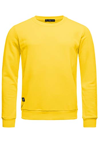 Red Bridge Herren Crewneck Sweatshirt Pullover Premium Basic,Gelb-ii,L von Redbridge