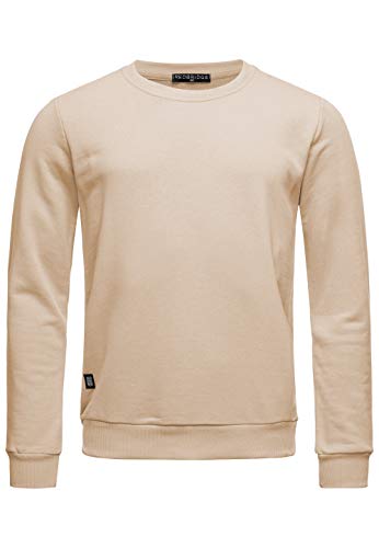 Red Bridge Herren Crewneck Sweatshirt Pullover Premium Basic Beige 4XL von Redbridge