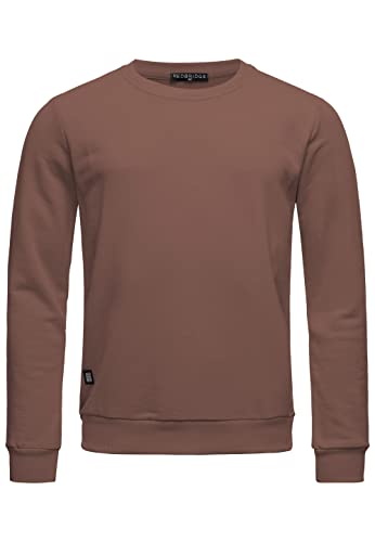Red Bridge Herren Crewneck Sweatshirt Pullover Premium Basic Braun XXL von Redbridge