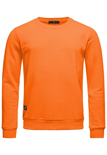 Red Bridge Herren Crewneck Sweatshirt Pullover Premium Basic Orange 3XL von Redbridge