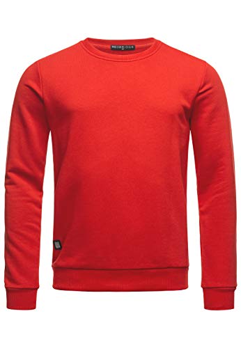 Red Bridge Herren Crewneck Sweatshirt Pullover Premium Basic Rot 3XL von Redbridge