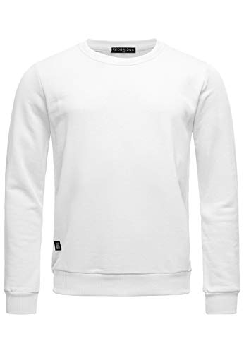 Red Bridge Herren Crewneck Sweatshirt Pullover Premium Basic Weiß 4XL von Redbridge