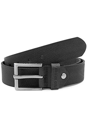 Red Bridge Herren Gürtel Echtleder Ledergürtel Leather Belt Scratched Honeycomb Black 100 von Redbridge