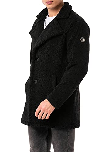 Red Bridge Herren Jacke Fluffy Coat Schwarz S von Redbridge