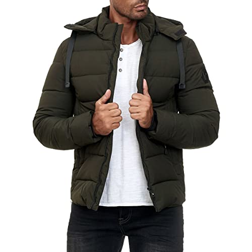 Red Bridge Herren Jacke Steppjacke Winterjacke Bubble M6077 Dunkel Grün 3XL von Redbridge