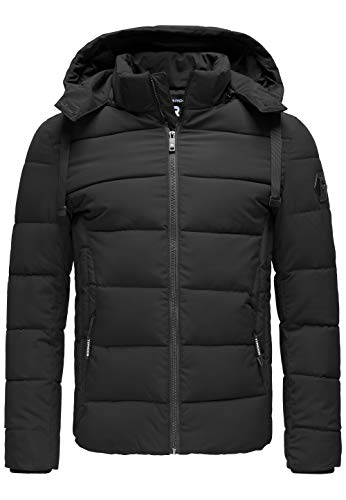 Redbridge Winterjacke mit abnehmbarer Kapuze – Warm funktional und modern Schwarz L von Redbridge
