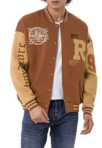 Red Bridge Herren Jacke Sweat College-Jacke Hardcore Braun L von Redbridge