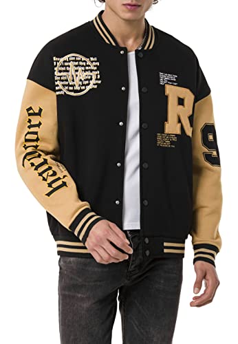 Red Bridge Herren Jacke Sweat College-Jacke Hardcore Schwarz M von Redbridge