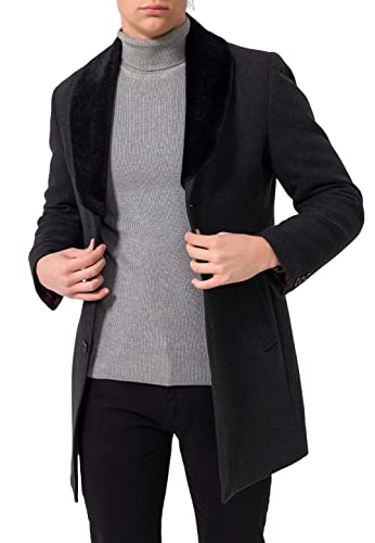 Red Bridge Herren Jacke Trenchcoat Mantel Anthracite M von Redbridge