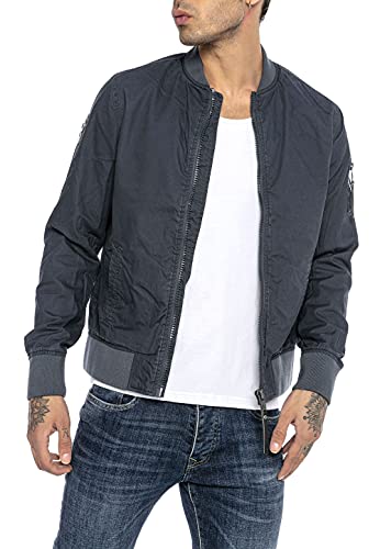 Zeitlose Blouson Jacke in modischen Farben Übergangsjacke mit klassischem Schnitt Blau S von Redbridge