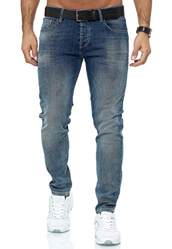 Red Bridge Herren Jeans Hose Regular Slim Fit Denim W33 L30 M4250 - Blue von Redbridge