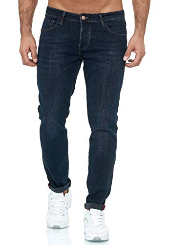 Red Bridge Herren Jeans Hose Slim-Fit Denim Stonewashed Arena W29 L32 M4249-BLUE-BLACK von Redbridge