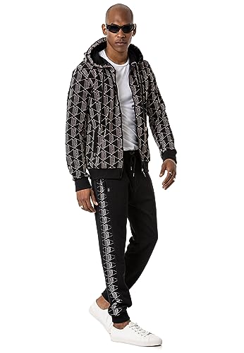 Redbridge Herren Jogginganzug Set Kapuzenpullover & Hose 3D-R Schwarz L von Redbridge