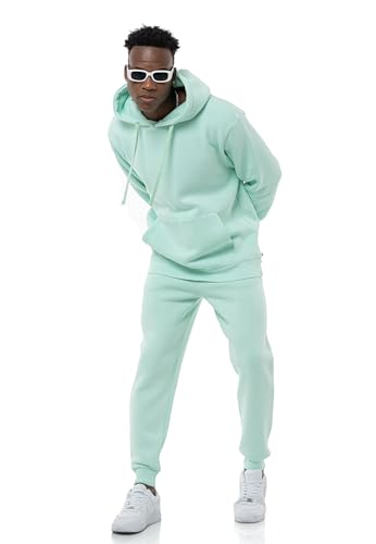 Red Bridge Herren Jogginganzug Sweat Suit Set Hoodie Hose Premium Loose-Fit Mint M von Redbridge