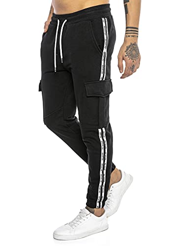 Redbridge Jogginghose Herren Cargo Jogger Hose Freizeithose Schwarz XXL von Redbridge