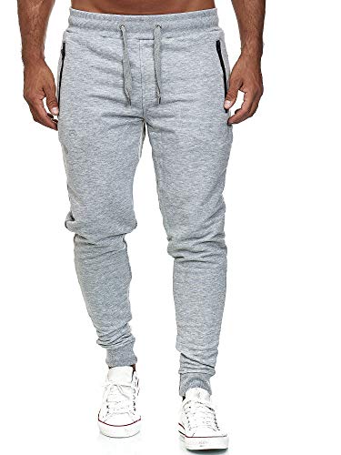 Red Bridge Herren Jogginghose Jogger Hose Freizeithose Sweat-Pants R-B-J M4236-Grau Meliert-XL von Redbridge