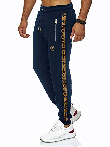 Red Bridge Herren Jogginghose Jogger Hose Sweat-Pants R-Logo Premium dunkelblau Gr L von Redbridge