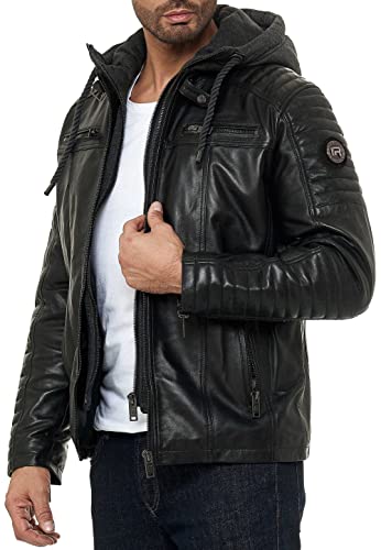 Red Bridge Herren Lederjacke Echt-Leder Bikerjacke mit Sweat- Kapuze Two in One Schwarz S Red Bridge Herren Lederjacke Echt-Leder Bikerjacke mit Sweat- Kapuze Two in One Schwarz S von Redbridge