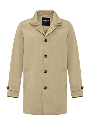 Red Bridge Herren Mantel Trenchcoat Jacke Übergangsjacke Beige M von Redbridge