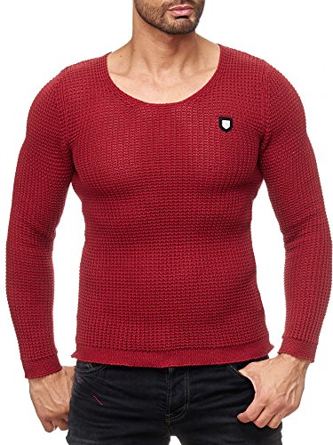 Red Bridge Herren Men of The Year Strickpullover Pullover Bordeaux L von Redbridge