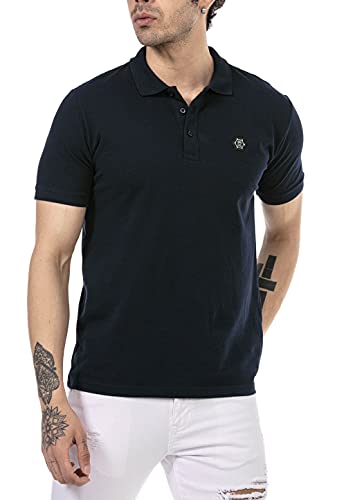 Red Bridge Herren Poloshirt Basic Polo T-Shirt Kurzarm Baumwolle M1304 Blau M von Redbridge