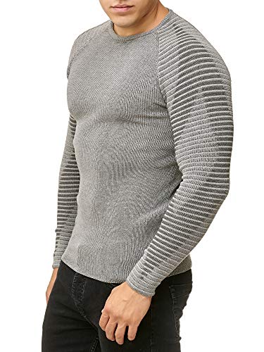 Redbridge Herren Pullover Strickpullover Longsleeve Slim Fit Diamond Grau XXL von Redbridge