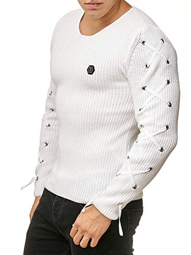 Red Bridge Herren Pullover Laced Up Männer Strickpullover Weiß XL von Redbridge