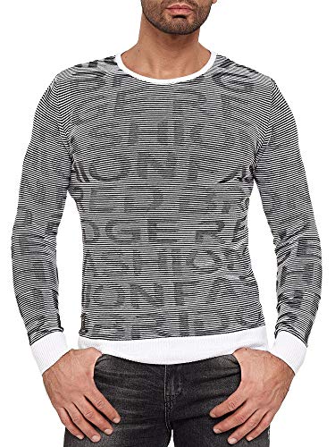 Red Bridge Herren Pullover Strickpullover 3D Structure Kontrast Weiß Gr XXL von Redbridge
